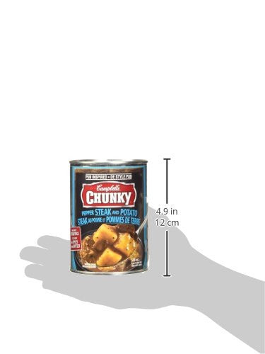 Campbell's Chunky Pepper Steak and Potato Soup, 540 ml Can Size